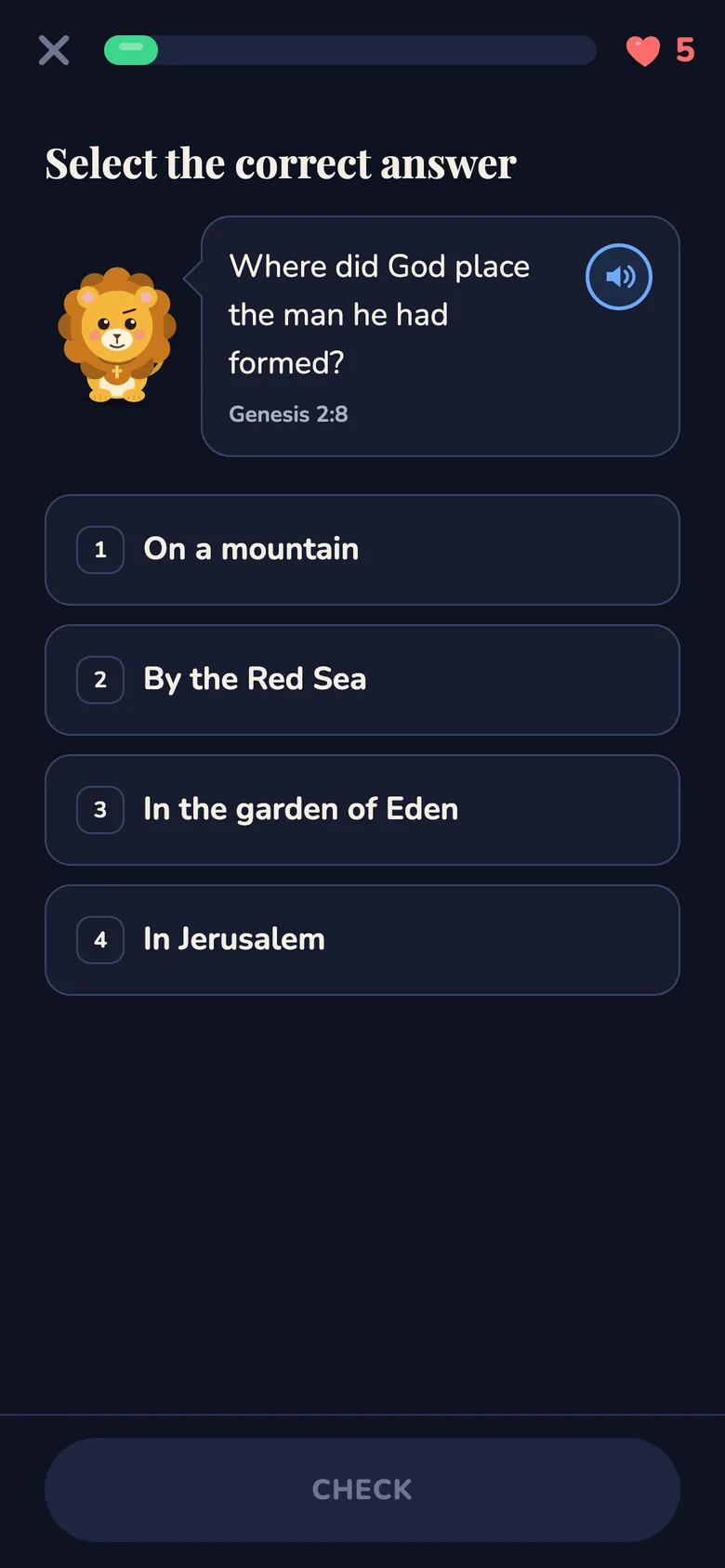 A lesson question